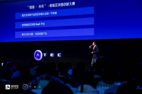 螞蟻金服區塊鏈創新大賽由螞蟻金服主辦，是面向企業開發者的大型區塊鏈創新孵化平臺，可提供一流的區塊鏈平臺和基礎設施，讓區塊鏈技術落到實處，快速解決實際問題，共同打造企業、機構和社區共享的區塊鏈生態，促進區塊鏈技術和應用健康發展。