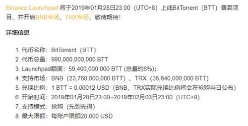 9天時間，BTT便由眾籌時的0.00001824 BNB，暴漲至最高的0.0001796 BNB，漲幅接近10倍。