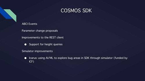 ABCI是Cosmos中的應用區塊鏈接口，連接狀態機和Tendermint底層共識。ABCI 事件可以標記驗證人被罰沒或者獲得通脹獎勵等事件。
